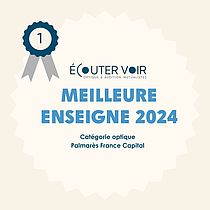 Lire la suite : Ecouter Voir : élue meilleure enseigne de l'année - catégorie optique