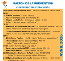 Lire la suite : Les actions de prévention en avril dans le Médoc