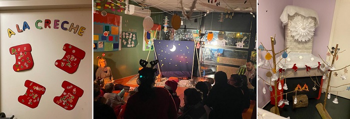 Noel - crèche main dans la main - Libourne
