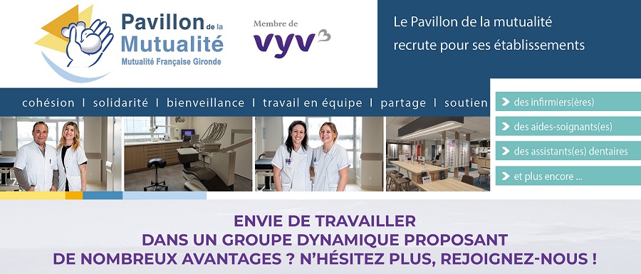 Bandeau recrutement Pavillon de la Mutualité